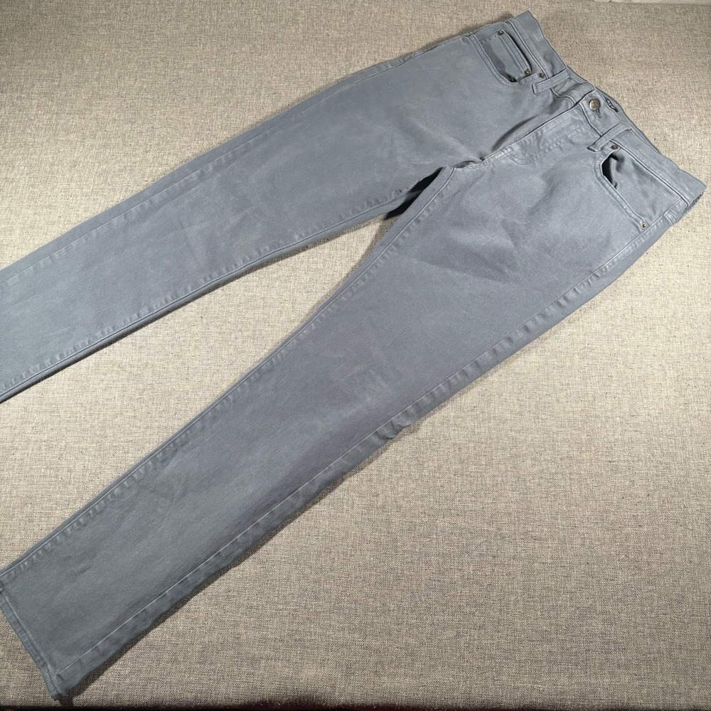 J.Crew Flex Slim Pants Mens 30x32 Gray Stretch Cotton Blend Chino 5-Pocket